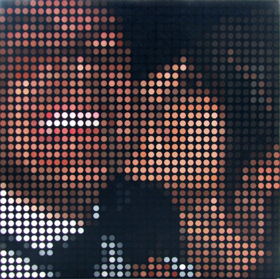I.I.XI., op art painting by Justin Blayney