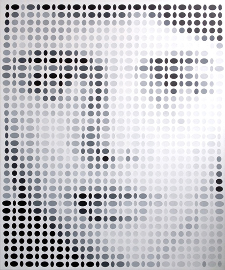 sierra, op art painting by Justin Blayney