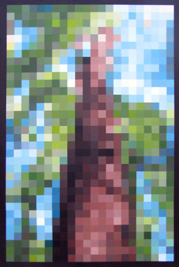 Pixel tree by Justin Blayney