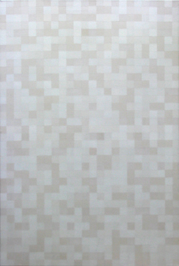 A Digital Canadian Winter, op art painting by Justin Blayney