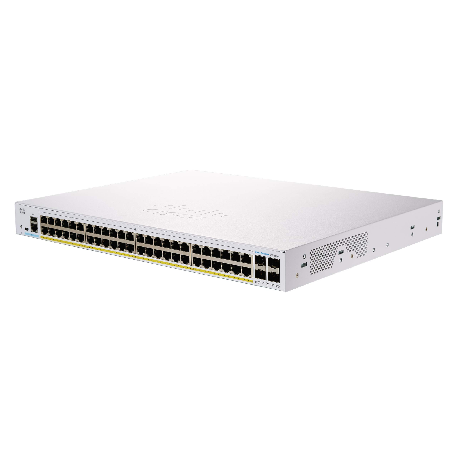 CISCO-CBS350-48T-4G-NA - CBS350-48T-4G-NA SWITCH 48 PUERTO 10/100/1000Mbps ADMINISTRABLE 4X1G SFP, CISCO