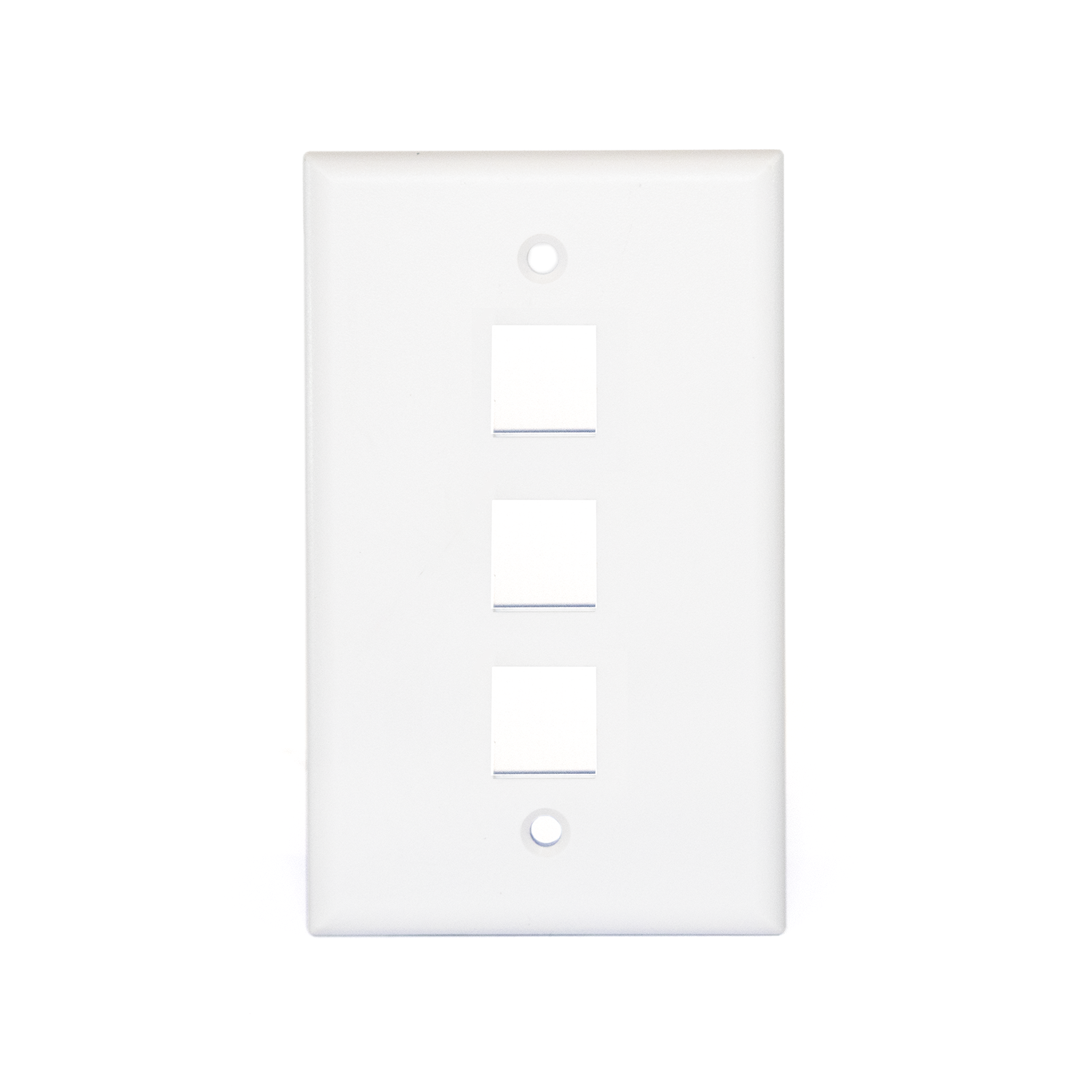 CAT-FP-0203 - FP-0203 PLACA DE 3 PUERTOS P/KEYSTONE COLOR BLANCA, CATCOM