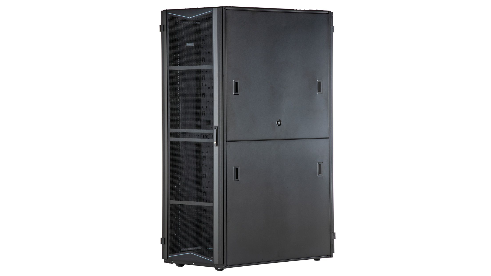 PAND-XG64822BS0001 - XG64822BS0001 GABINETE 600mm X 1200mm X 48RU, PUERTA D MALLA, NEGRO
