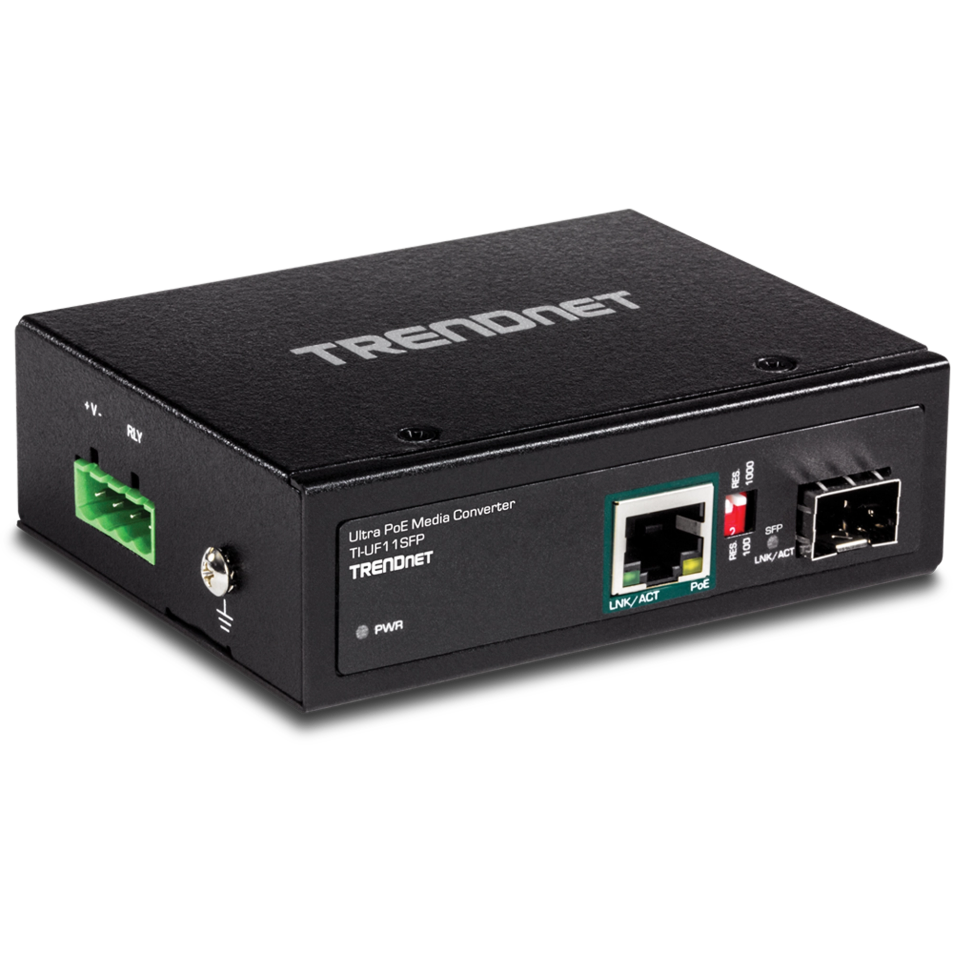 TI-UF11SFP - TI-UF11SFP MEDIA CONVERTER INDUSTRIAL UTP/PoE A BAHÍA SFP, TRENDNET