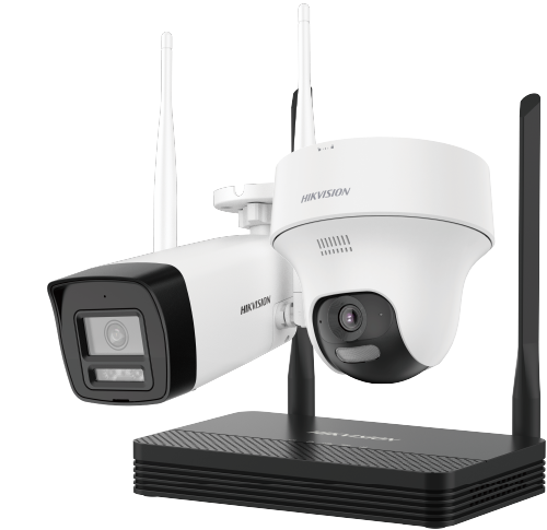 HIK-NKS424W02H - NKS424W02H KIT IP WIFI 4MO 1 NVS 4 CANALES + 2 CAMARAS WIFI CON AUDIO 