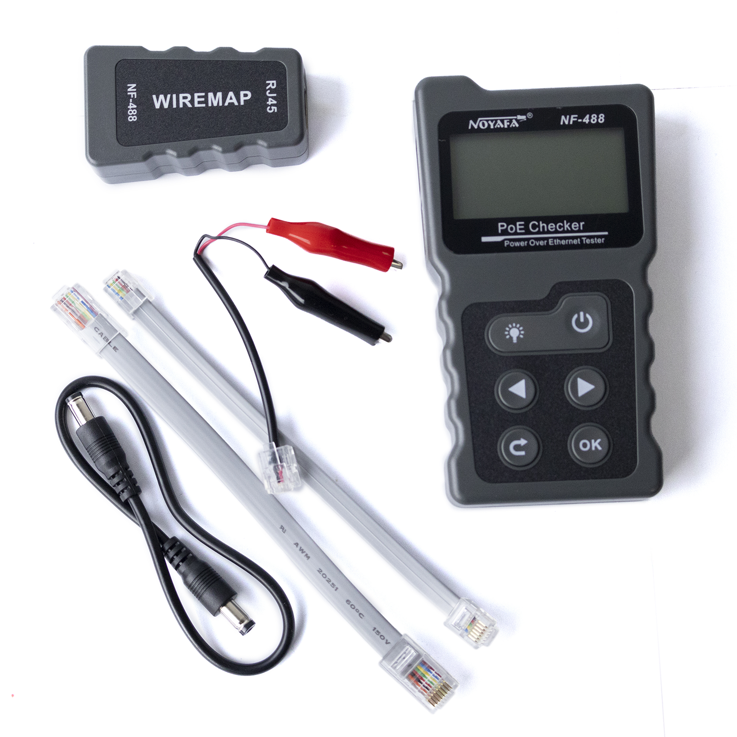 CAT-NF-488-POE - NF-488-POE TESTER DE CABLEADO CON VERIFICADOR POE, CATCOM