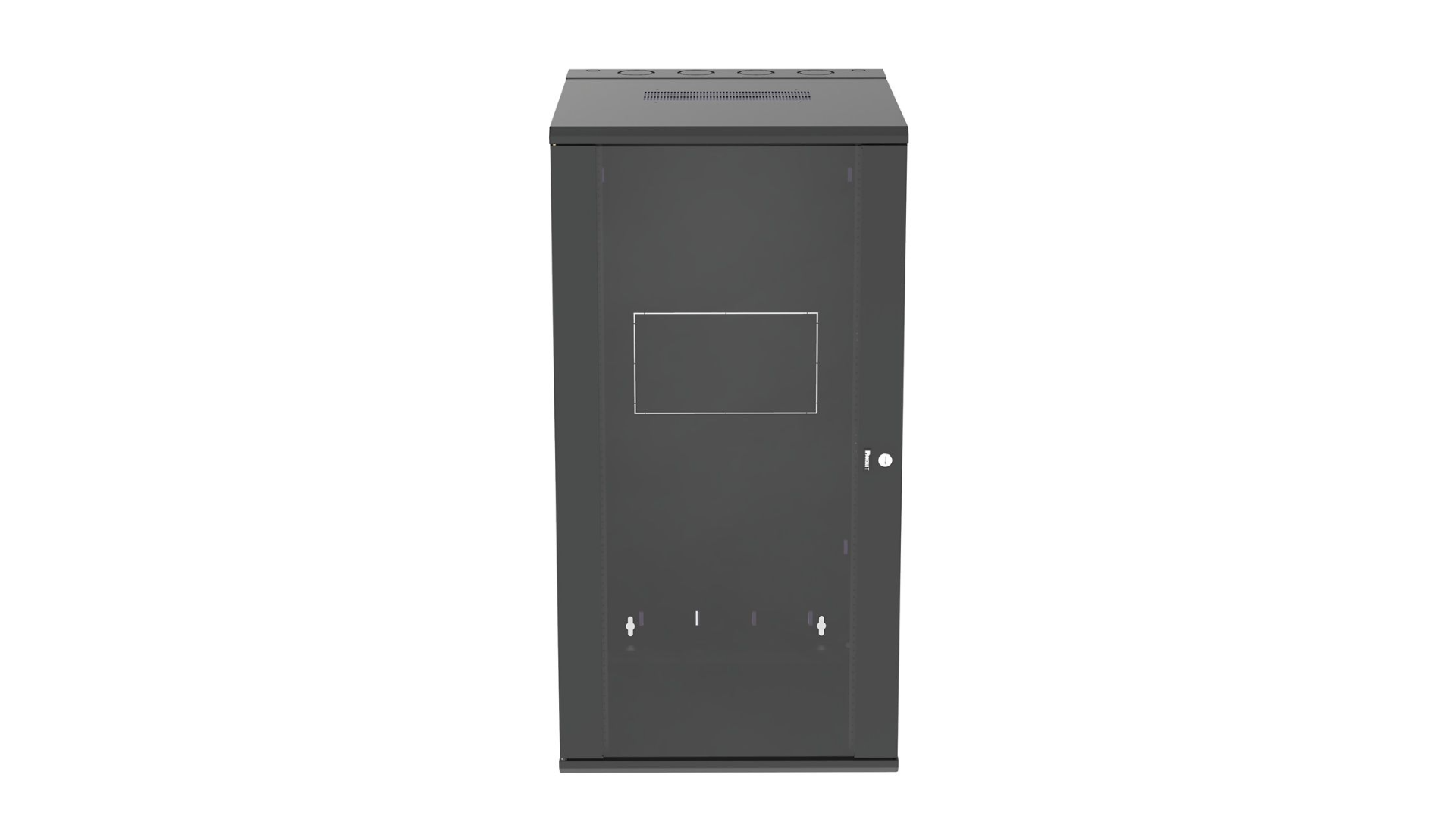 PAND-PZWMC2630W - PZWMC2630W Gabinete para montaje en pared 26U, 30" de profundidad, negro, abatible