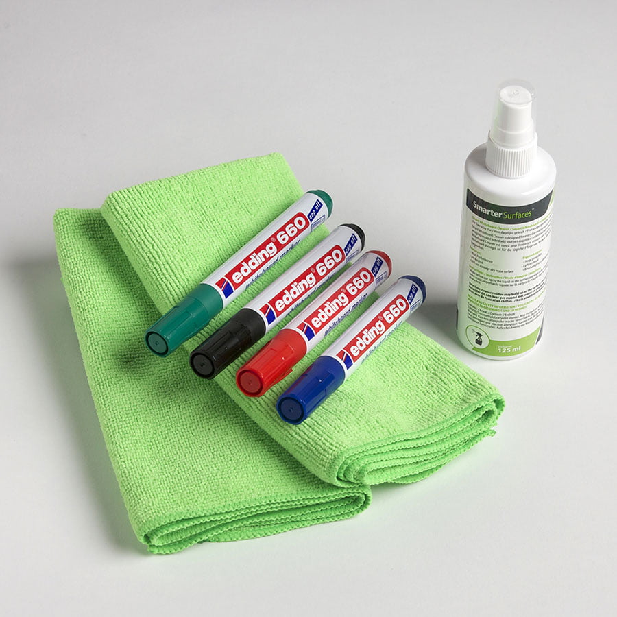 SS-SSK-USER - SSK-USER KIT PARA PIZARRA SMART, 4 MARCADORES, 1 REMOVEDOR, 1 TOALLA DE FIBRA