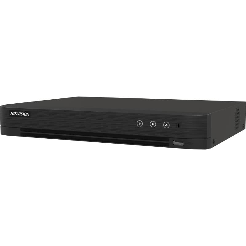 HIK-iDS-7204HQHI-M1-XT - iDS-7204HQHI-M1-XT DVR 4 CANALES + 2 IP 1 SATA 4MP CON AUDIO H.265+ AcuSense
