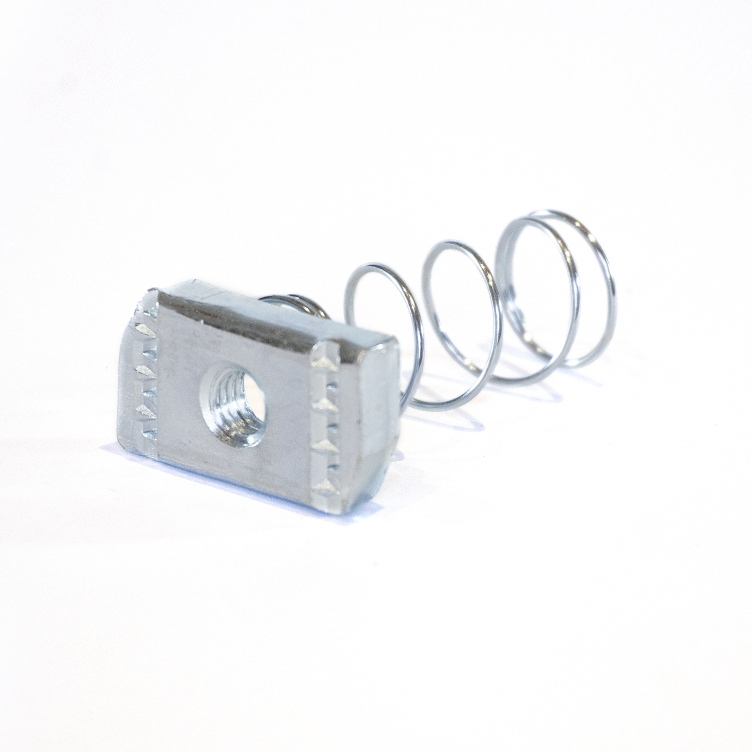 MATER-427 -  TUERCA CON RESORTE (MUELLE) 1-4" P-PERFIL TIPO STRUT 