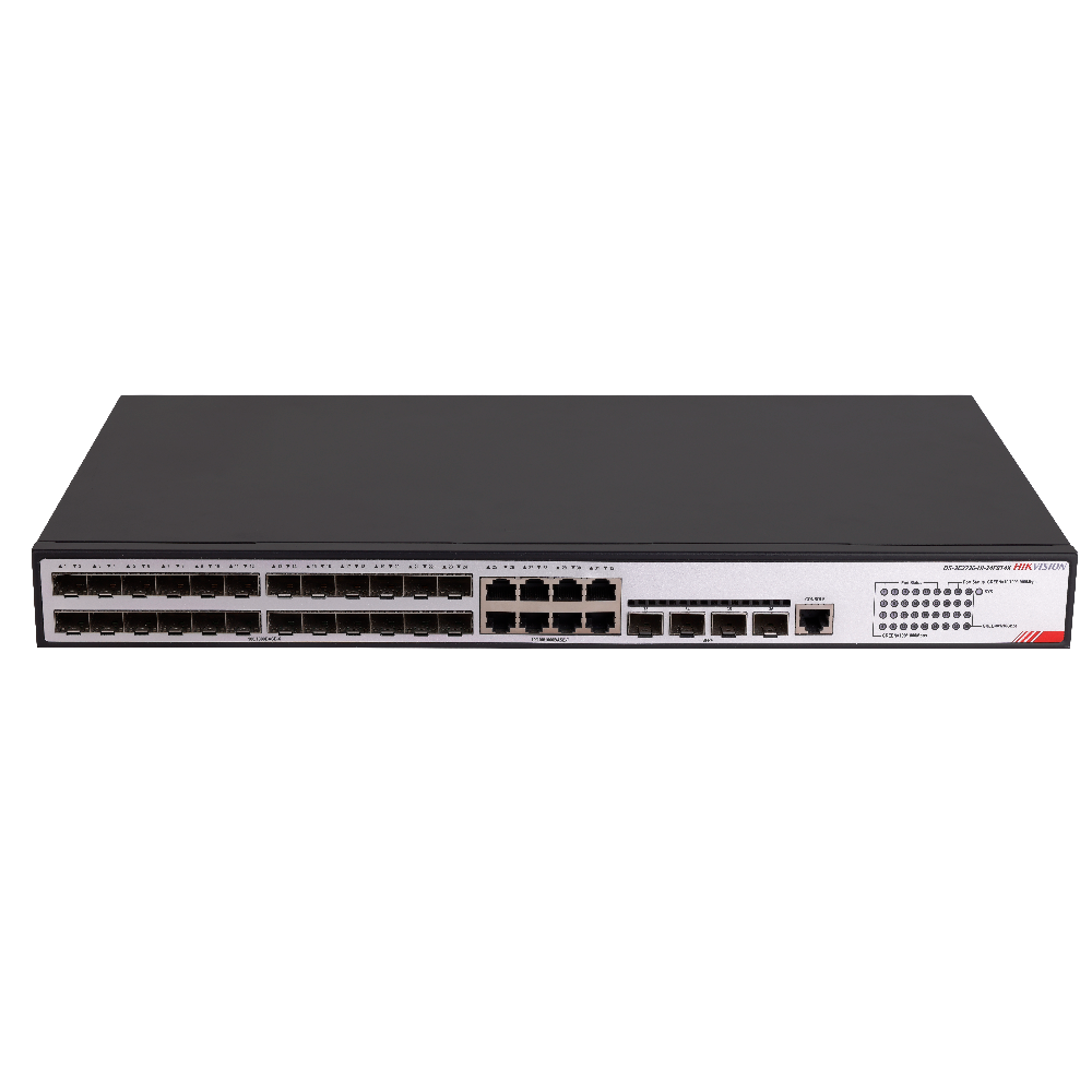 HIK-DS-3E2736-HI-24F8T4X - DS-3E2736-HI-24F8T4X SWITCH ADMIN. 8 PTS 10/100/1000 + 24 SFP 1GB + 4 SFP 10GB L2+ Y L3 LITE HIKVISION