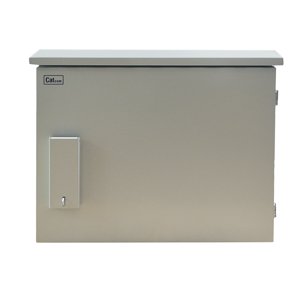 CAT-SO01010-6609 - Gabinete Exterior CATCOM IP66 9U Poste | 60cm Profundidad