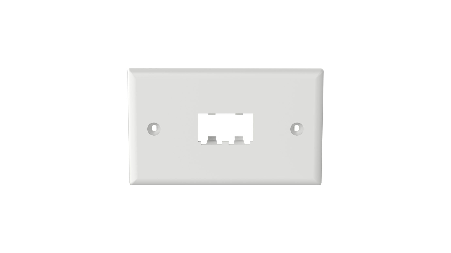 PAND-CFPH2WH - CFPH2WH PLACA FRONTAL 1 SALIDA P/ 2 MÓDULOS COLOR BLANCA 