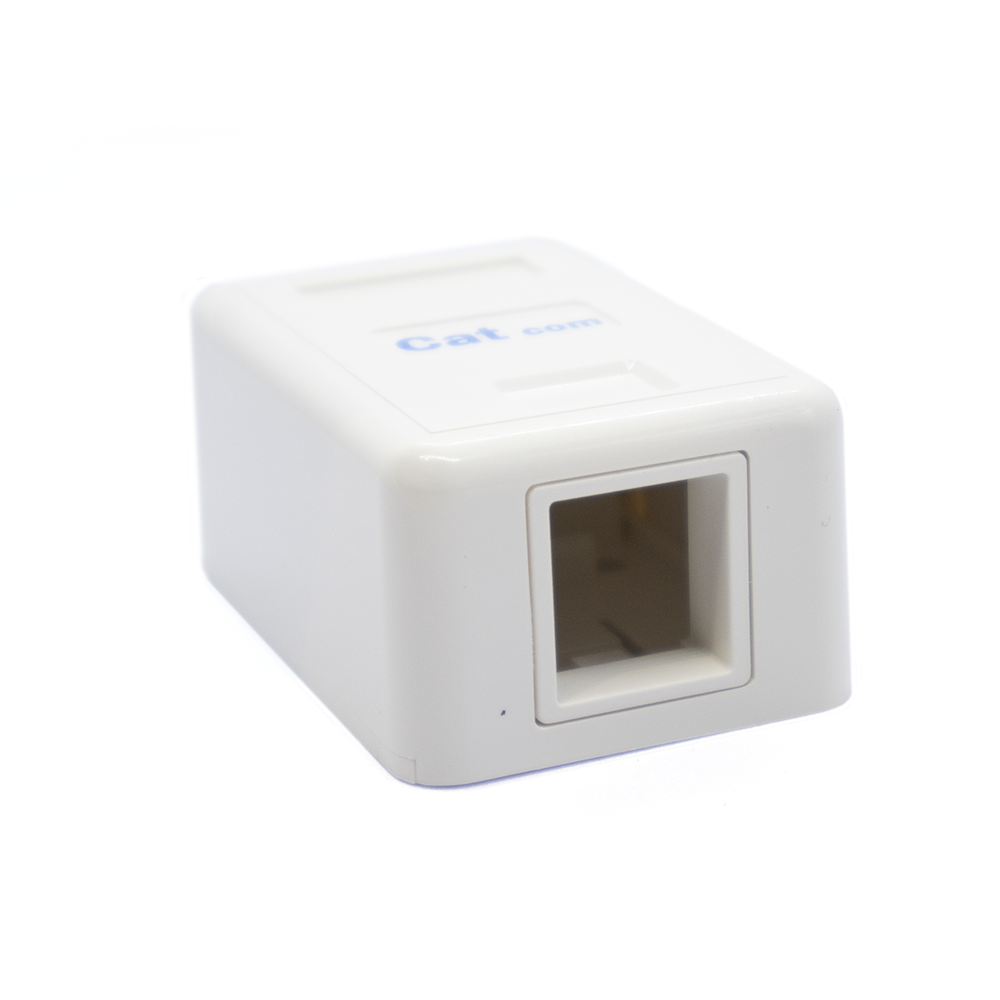 CAT-SB0-0101 - SB0-0101 ROSETA DESCARGADA DE 1 PUERTO COLOR BLANCA, CATCOM