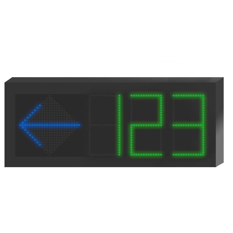 HIK-DS-TVL121-3-5D - HIK DS-TVL121-3-5D Pantalla Guía Parking Inteligente