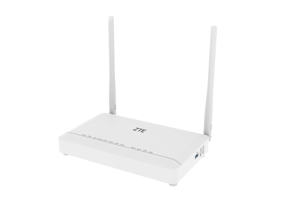 ZTE-ZXHN-F670L - ZTE- ZXHN-F670L  ONT CON WIFI HASTA 1200 MBPS, 4 SALIDAS RJ45 GE, 1 SALIDA RJ11