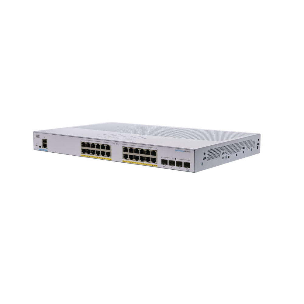 CISCO-CBS250-24PP-4G-NA - CBS250-24PP-4G-NA SWITCH 24 PUERTOS 10/100/1000Mbps ADMINISTRABLE 4X1GE SFP, CISCO