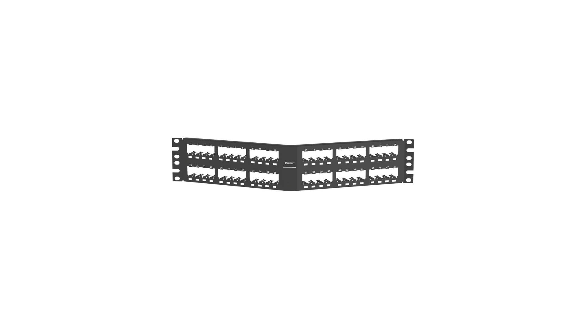 PAND-CPA48BLY - CPA48BLY PANEL MODULAR ANGULADO DE 48 PTOS NEGRO DESCARGADO