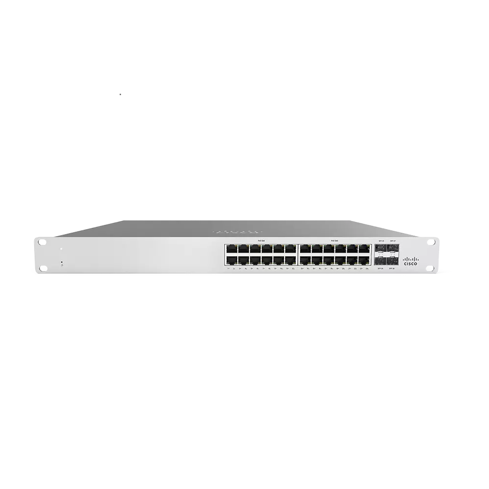 CISCO-MS120-24P-HW - MS120-24P-HW SWITCH MERAKI  24 PUERTOS 10/100/1000 BASE-T ADMINISTRABLE 1G L2 + 24x GigE +POE, CISCO