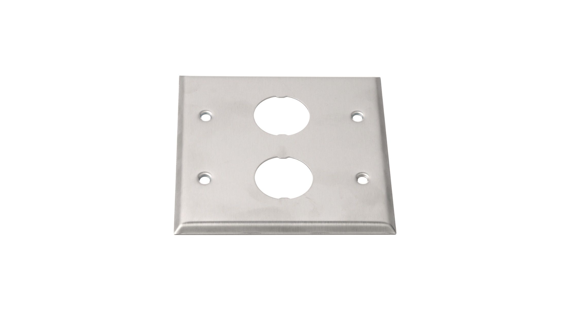 PAND-IAEFP2-2G - IAEFP2-2G PLACA CUADRADA 4X4 ACERO, DOS SALIDAS P/ADAPATADORES INDUSTRIALNET