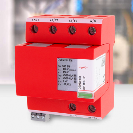 DEHN-900346 - 900346 SUPRESOR DE PICOS TIPO 1+2 REPUESTOS MODULARES 120V, 100kA, 3L+N+T, DEHNVISTA