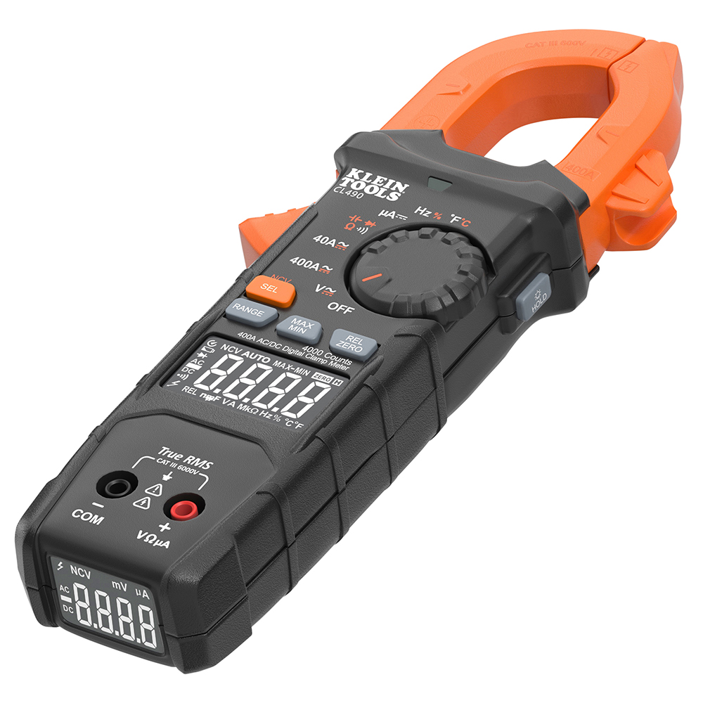 KLEIN-CL490 - Klein CL490 | Medidor Digital de Pinza 400A AC/DC CAT III