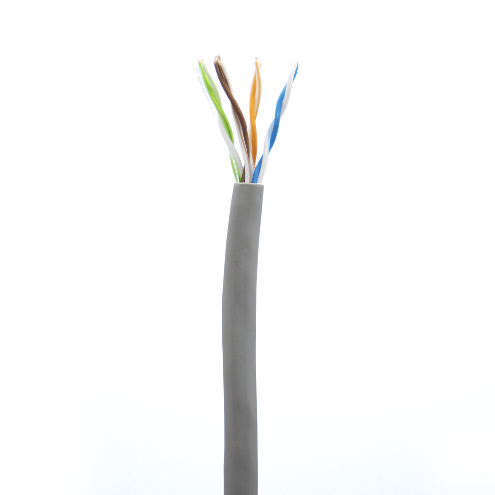 CAT-UTP-5009-FT - UTP-5009-FT CABLE UTP CAT5E 4PRS 24AWG SOLIDO COLOR GRIS METREADO, CATCOM