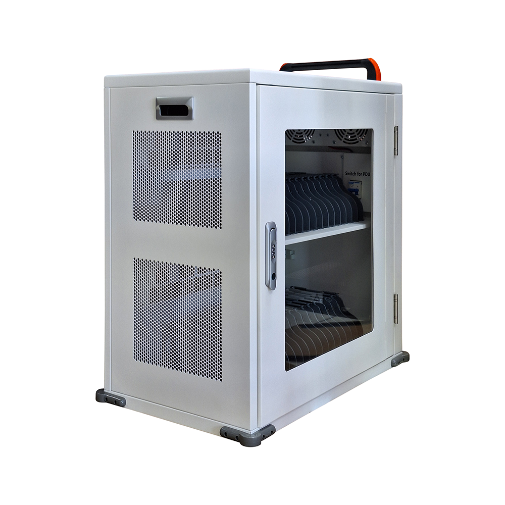 CAT-EDU36USB - EDU36USB GABINETE PARA RECARGA DE DISPOSITIVOS CON BREAKER, PUERTOS USBC,  USB A Y 5-15R