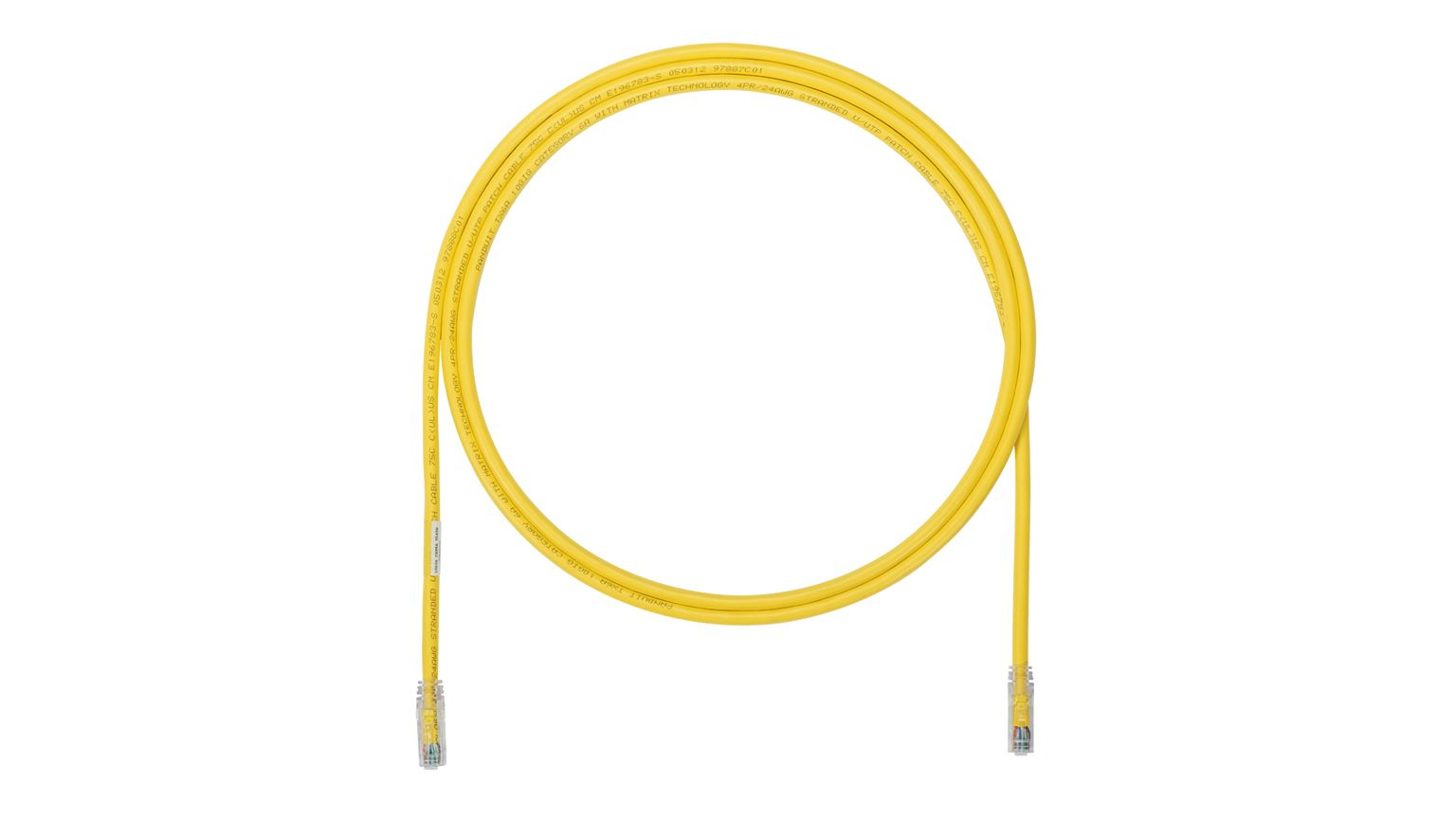 PAND-UTPSP7YL - UTPSP7YL PATCH CORD CAT 6, 7FT, AMARILLO