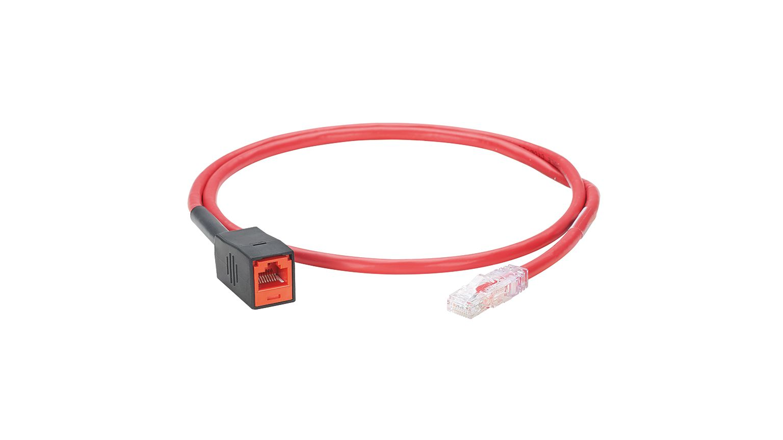 PAND-FP6X88TC - FP6X88TC TX6A FIELD-TERM RJ45 PLUG TEST CORD, RED, 1M