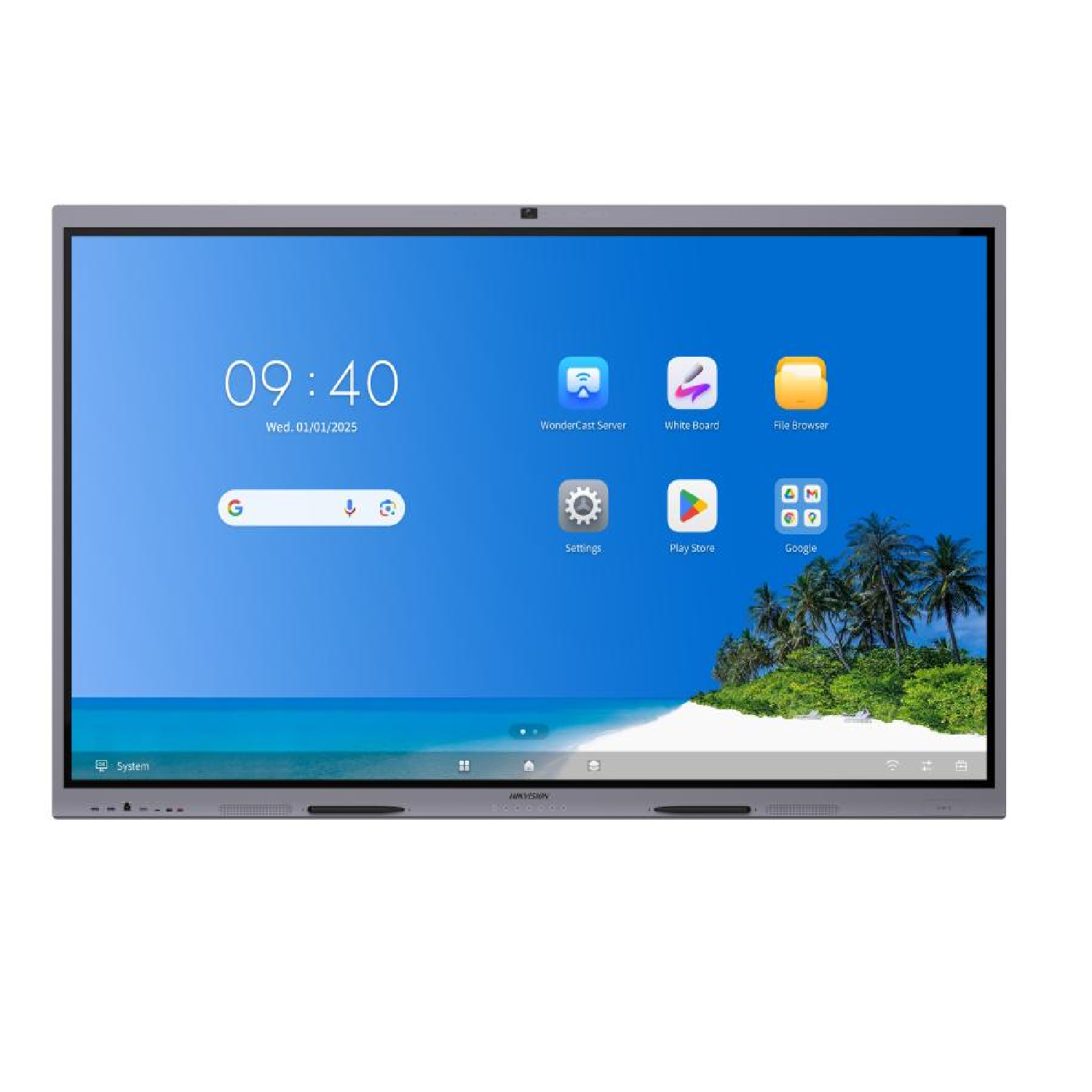 HIK-DS-D5B65RB/F/8G+128G - Pantalla Interactiva Touch 65" 4K Android 8.0 Hikvision