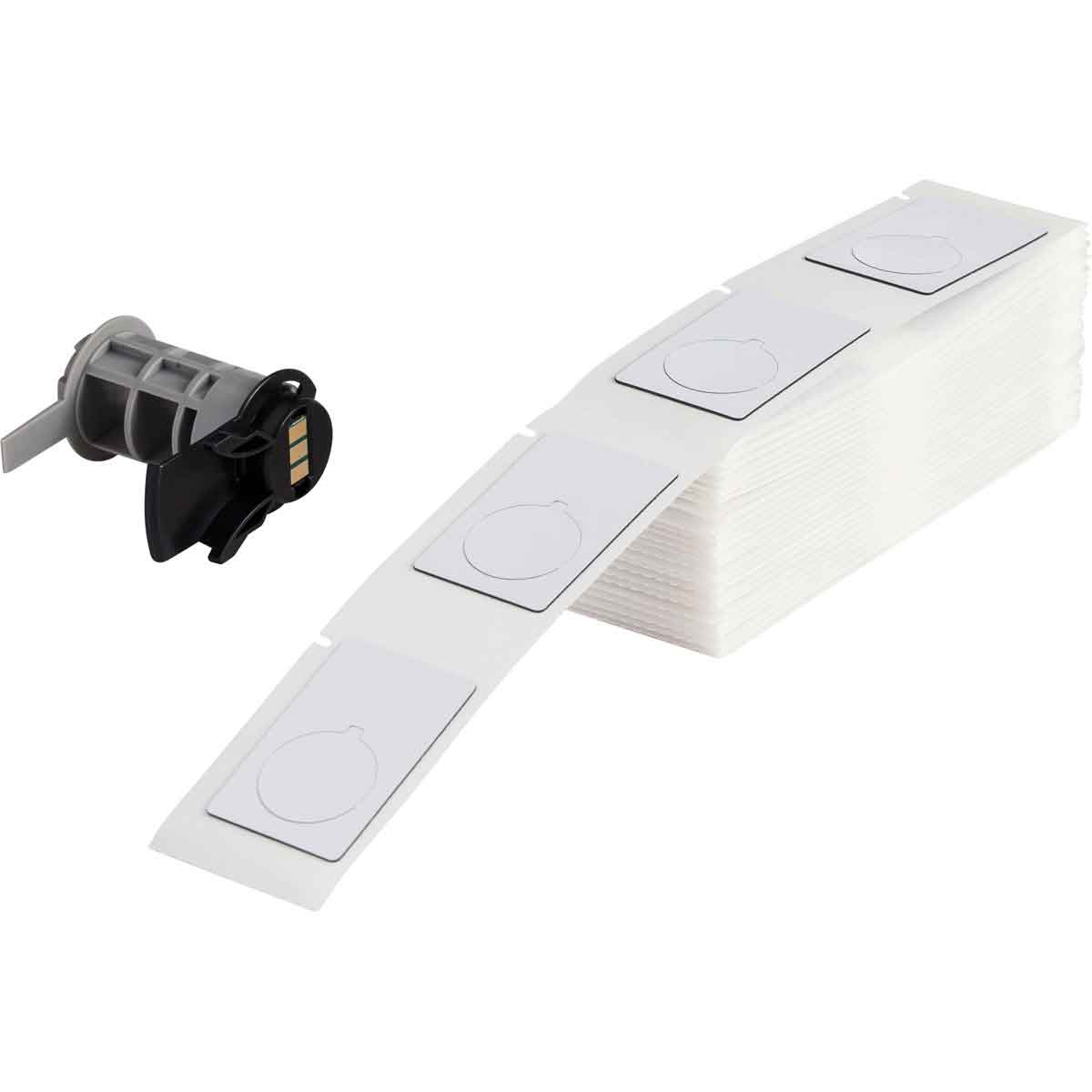 BR-M6-168-593 - M6-168-593 ETIQUETAS DE PANEL REALZADO PARA BOTONERAS PARA IMPRESORAS M6 M7 - 1.9" X 1.2", BLANCO