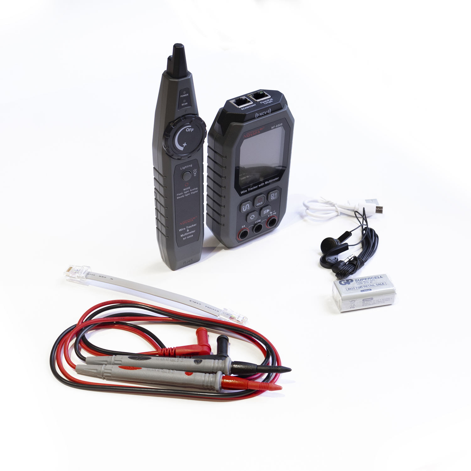 CAT-NF-8509 - CAT-NF-8509 MULTIMETRO PARA REDES DE DATOS Y ELÉCTRICAS DE TENSION NORMAL Y BAJA, CON RASTEADOR