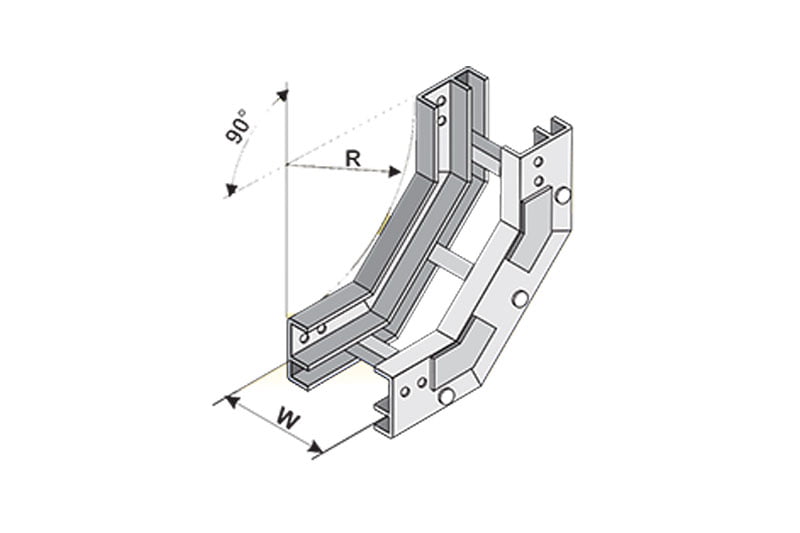 CH-VI4510R8X20AK - VI4510R8X20AK Curva vertical Z  Interior 45ª  20X4 marca Charofil