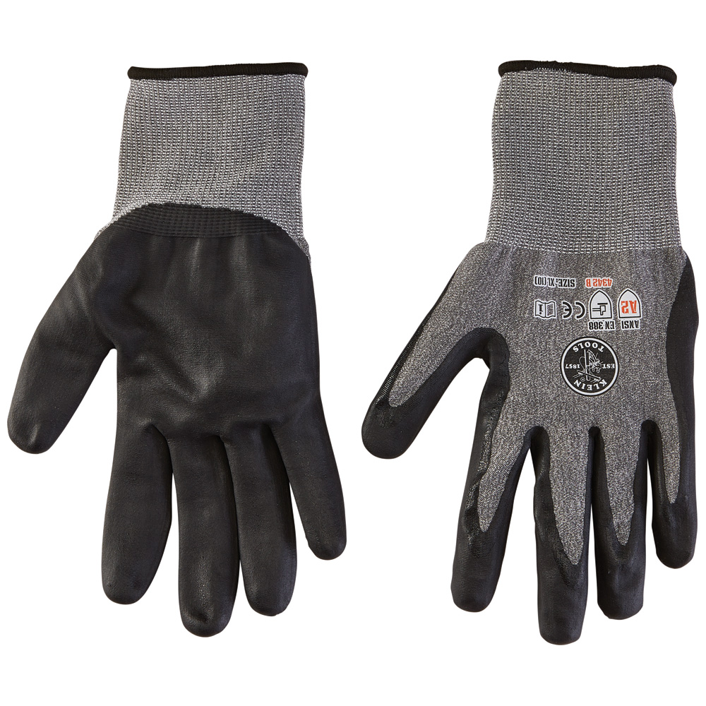 KLEIN-60197 - 60197 GUANTES DE TRABAJO NIVEL DE CORTE 2, PANTALLA T�CTIL, GRANDES, 2 PARES