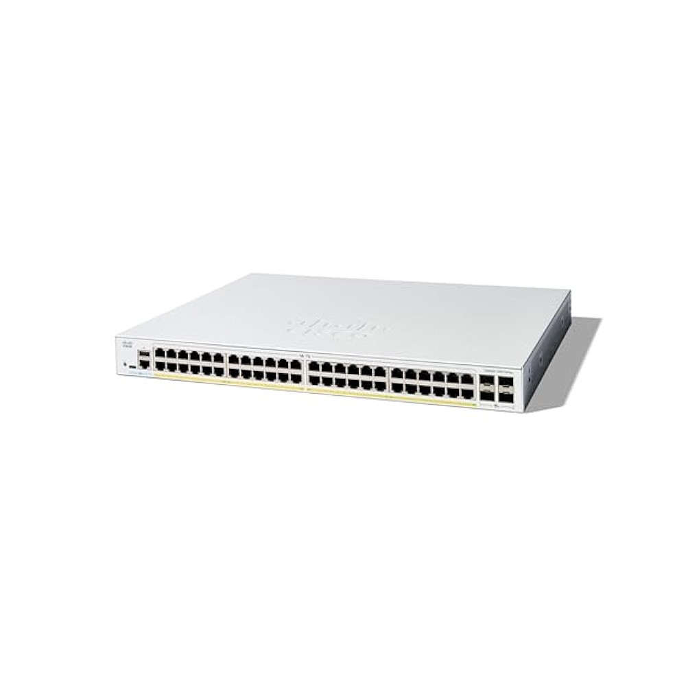 CISCO-C1200-48P-4G - C1200-48P-4G Catalyst 1200 48-port GE, PoE, 4x1G SFP