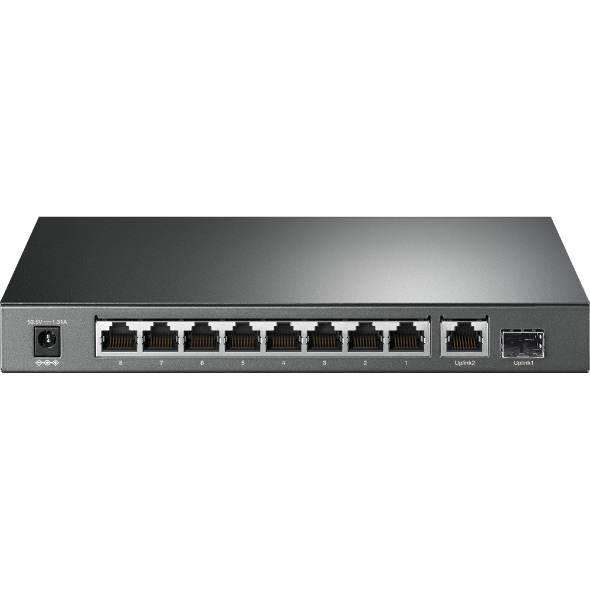 TL-SG1210P - SG1210P SWITCH 9 PUERTOS 10/100/1000Mbps RJ45 + 1 Gigabit SFP POE+