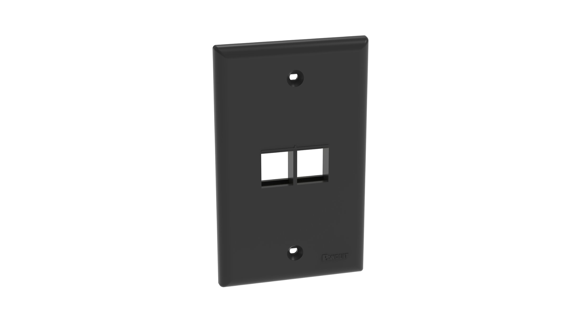 PAND-NK2FNBL - NK2FNBL NetKey� Faceplate, 2-Port, Black