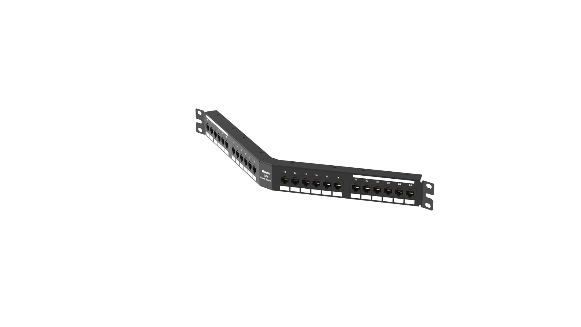 PAND-DPA24688TGY - DPA24688TGY PATCH PANEL CAT 6 ANGULADO 24 PORT 1RU