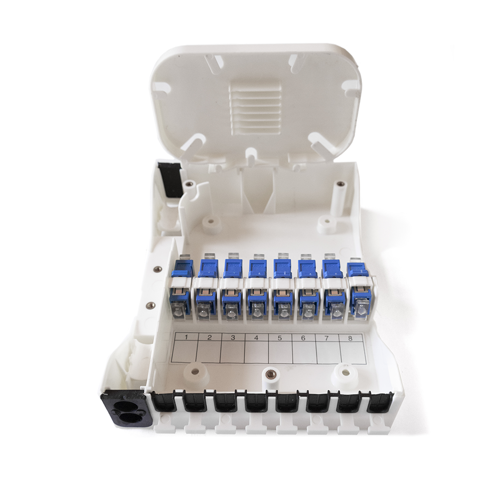 CATF-FFTH08F - FFTH08F ODF PLASTICO CON  CAPACIDAD PARA 8 ADAPTADORES