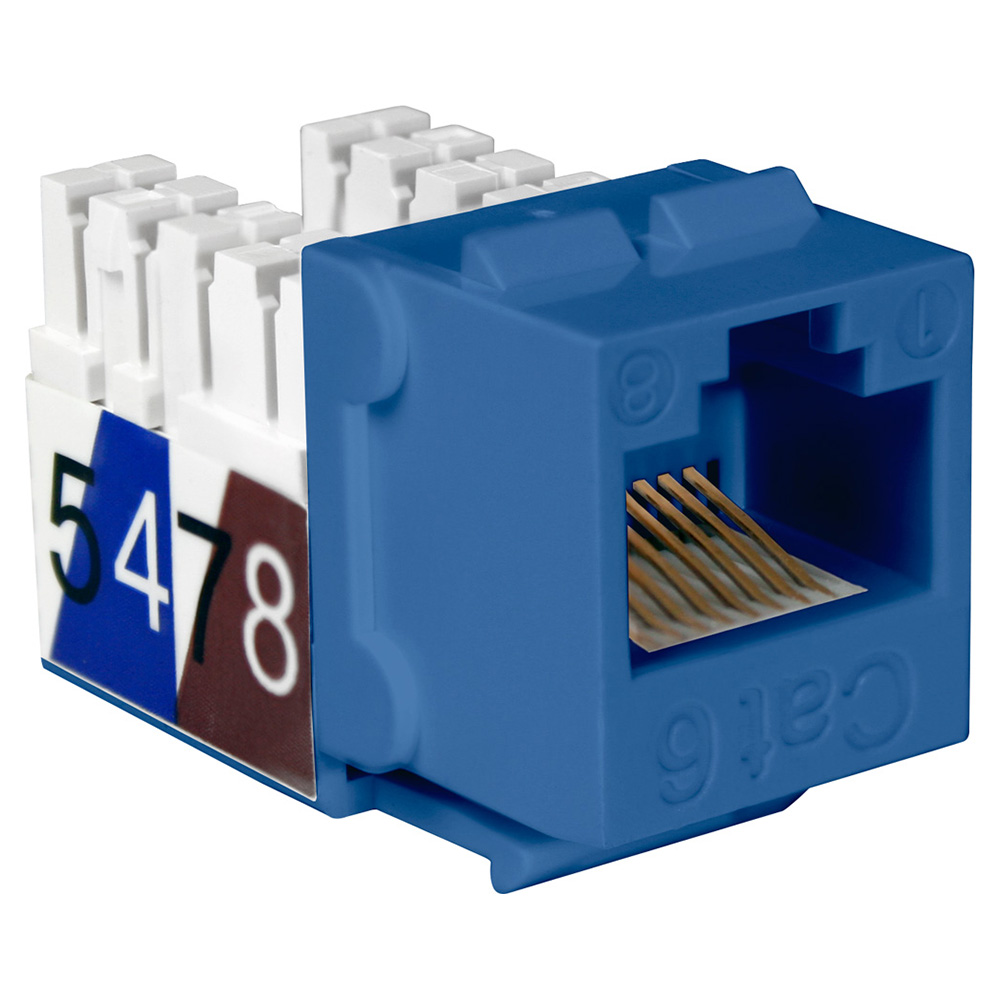 Q-NKJ-6502 - NKJ-6502 KEYSTONE JACK CAT 6 AZUL, 568 A/B QUEST