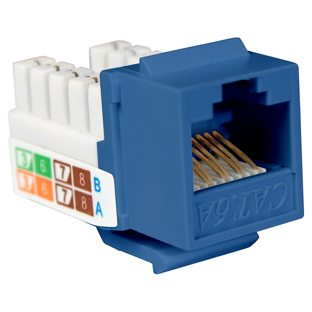Q-NKJ-6202 - NKJ-6202 KEYSTONE JACK RJ45 CAT6A EN COLOR AZUL, QUEST