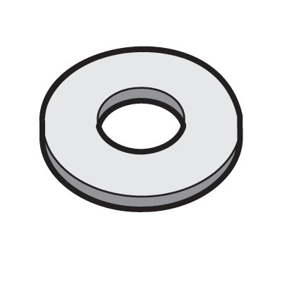 EZT-EZFW1-4 - EZFW1-4 ARANDELA PLANA DE 1-4" P-ESCALERILLA, CABLOFIL