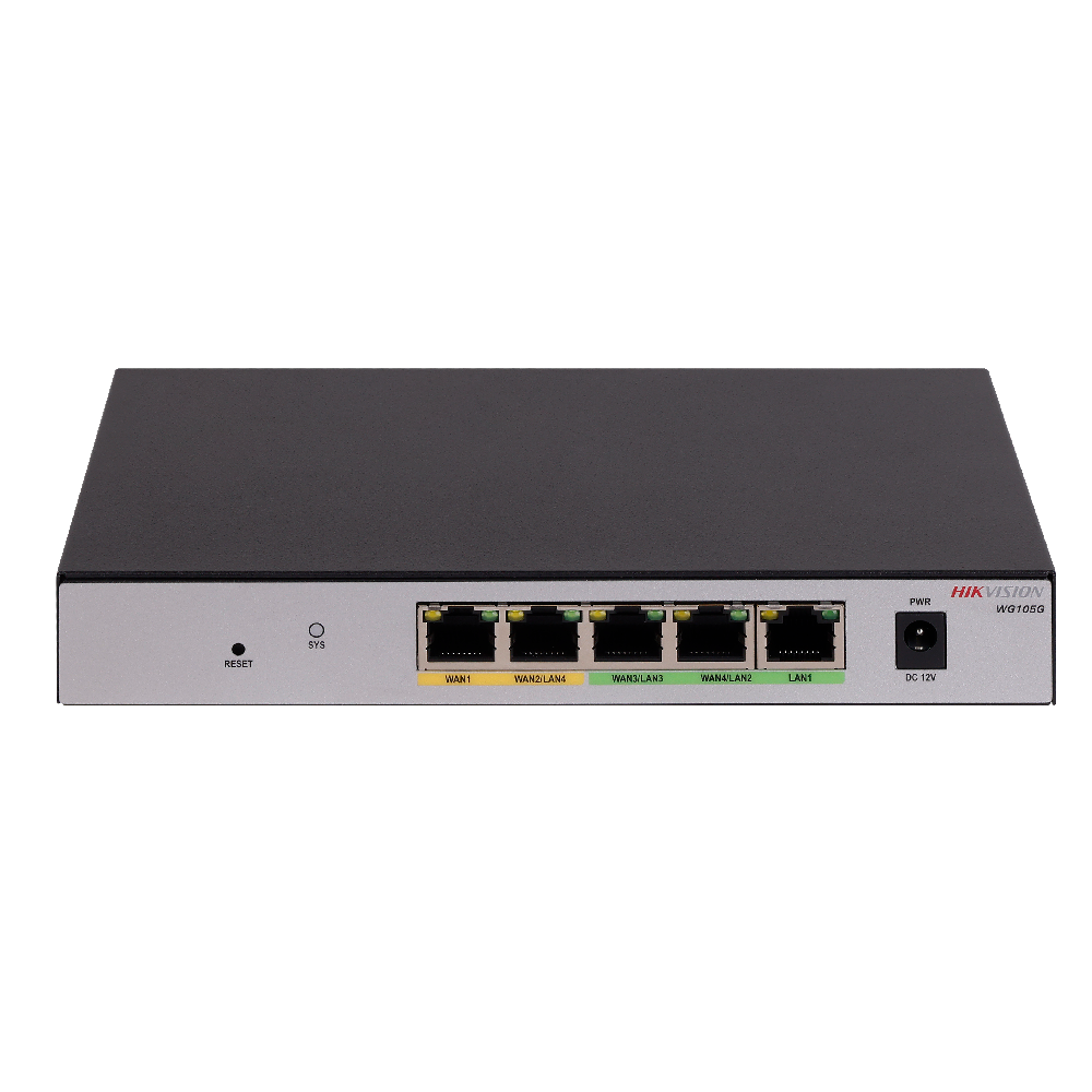 HIK-DS-3WG105G - DS-3WG105G-SI ROUTER GIGA 5 PUERTOS 2 WAN + 3 LAN VPN 100 USUARIOS
