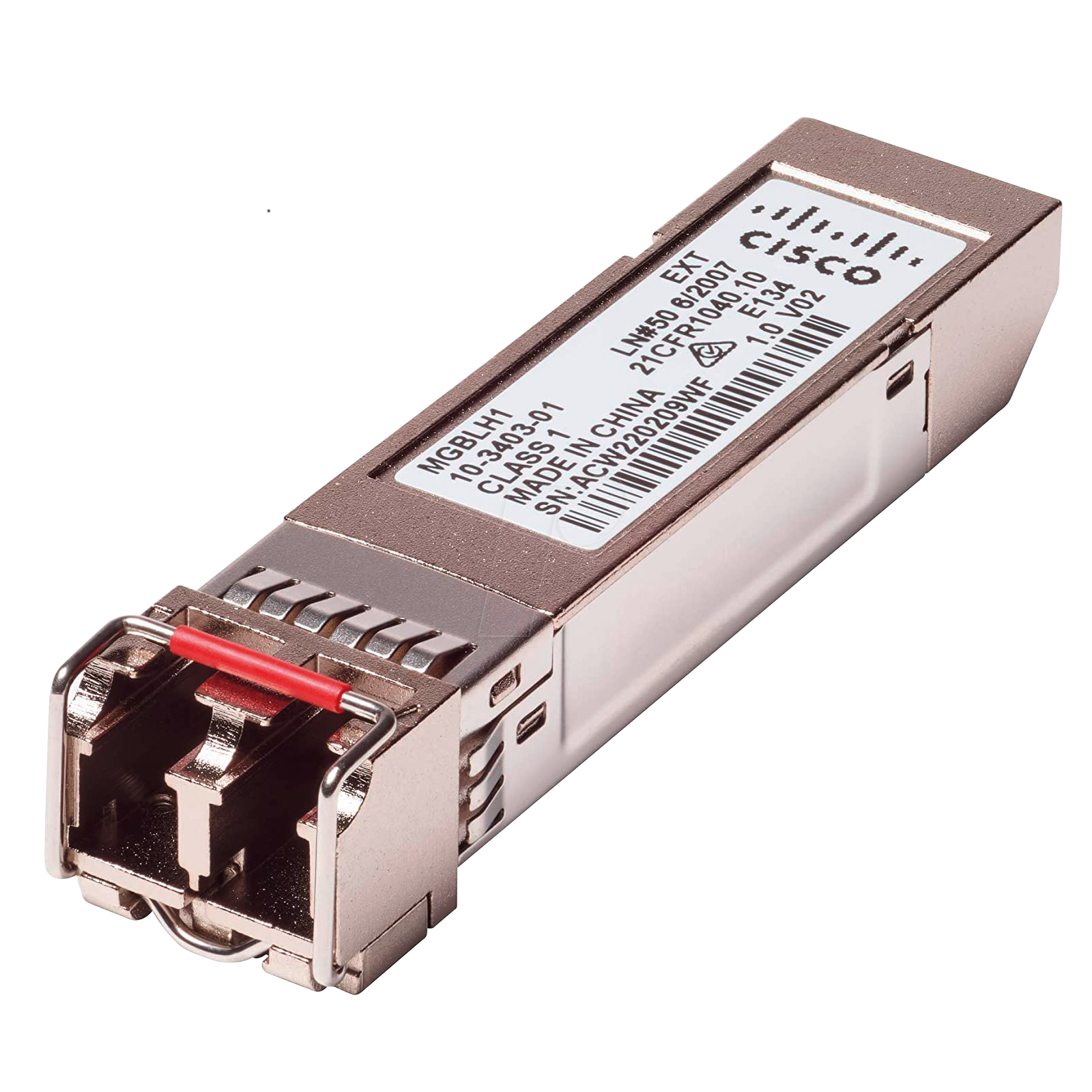 CISCO-MGBLH1 - MGBLH1 MODULO SF MINIGBIC 1000BASE-LH CONECTOR LC DUPLEX 1310NM 40KM, CISCO