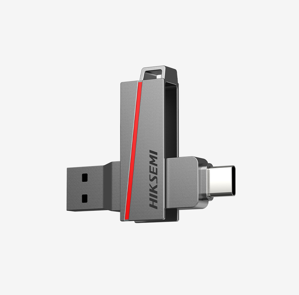 HIK-HS-USB-E307C-128G-U3 - HS-USB-E307C 128G U3 311602660 MEMORIA USB 128GB DUAL USB-C y USB-A 3.2, 5 AÑOS DE GARANTÍA