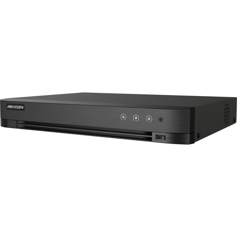 HIK-IDS-7208HQHI-M1S - HIK-iDS-7208HQHI-M1S  DVR 8 CANALES + 4 IP 1 SATA 4MP CON AUDIO H.265+ AcuSense