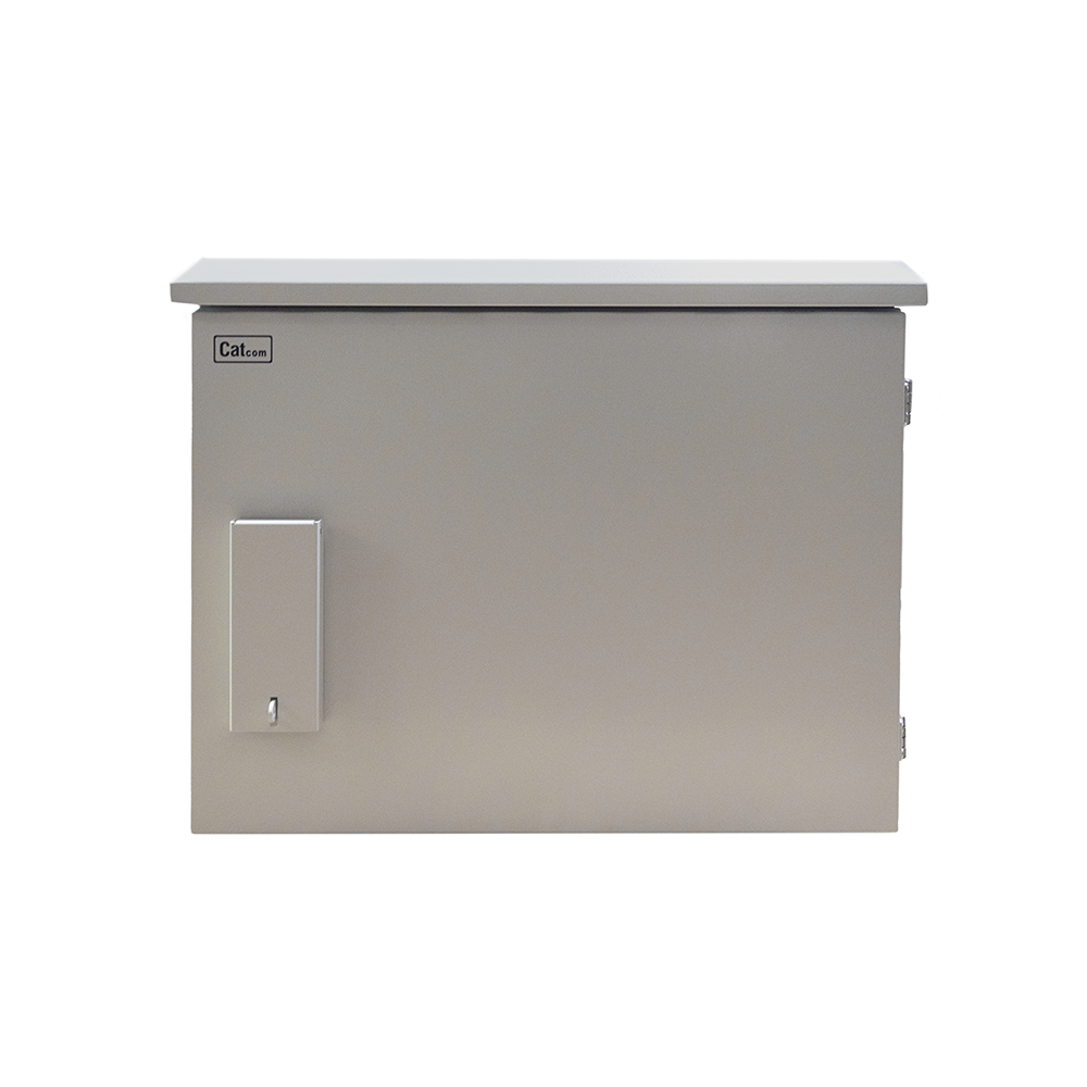 CAT-SO01010-6409 - Gabinete Exterior CATCOM IP66 9U para Montaje en Poste