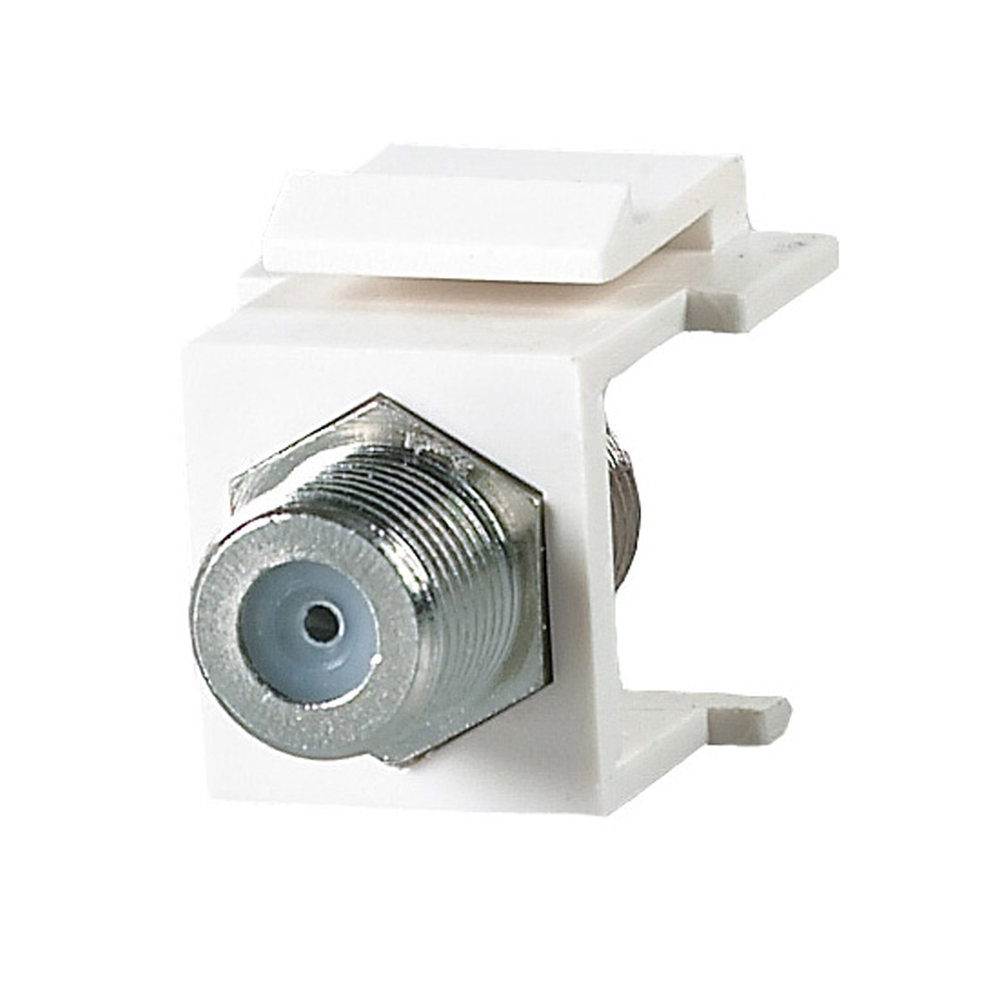 Q-NIN-1208 - NIN-1208  MODULO CON CONECTOR F HEMBRA BLANCO QUEST