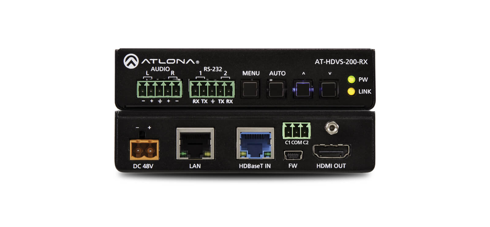 ATL-HDVS-200-RX - HDVS-200-RX RECEPTOR y ESCALADOR P/AV, HDBaseT  POE 100M  ATLONA